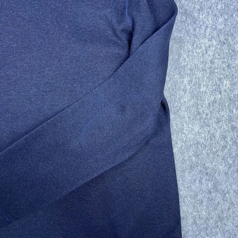 Banana Republic Men's Knit Sweater Crewneck Long Sleeve Blue 100% Cotton Size XL